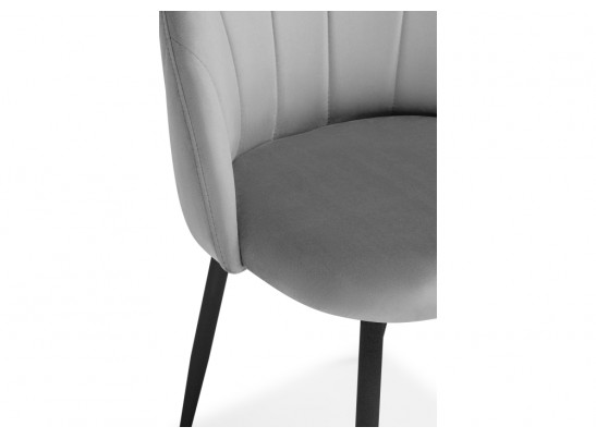 Стул на металлокаркасе Логан светло-серый / черный в Набережных Челнах