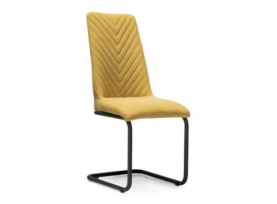 Стул на металлокаркасе Лулла горчичный / черный каркас в Набережных Челнах