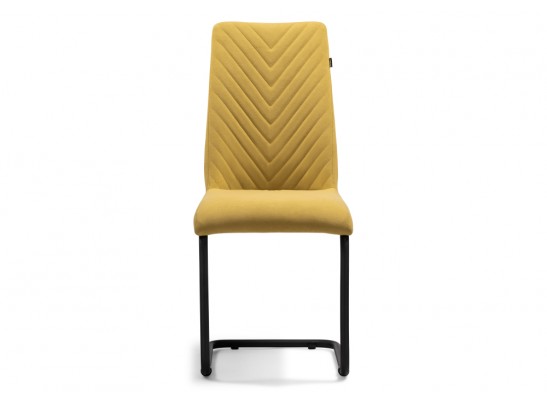 Стул на металлокаркасе Лулла горчичный / черный каркас в Набережных Челнах