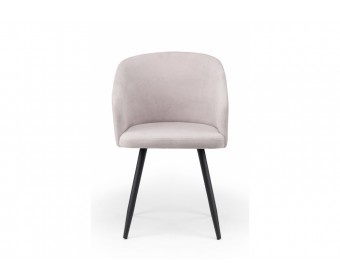 Стул на металлокаркасе Монер светло-серый (glory 36) / черный