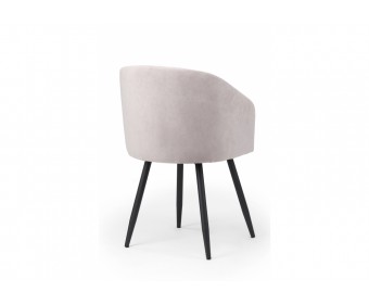 Стул на металлокаркасе Монер светло-серый (glory 36) / черный