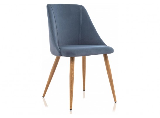 Стул на металлокаркасе Morgan blue / wood в Набережных Челнах