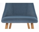 Стул на металлокаркасе Morgan blue / wood в Набережных Челнах