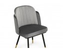 Стул на металлокаркасе Penelopa dark gray / light gray / black / gold в Набережных Челнах