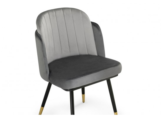 Стул на металлокаркасе Penelopa dark gray / light gray / black / gold в Набережных Челнах