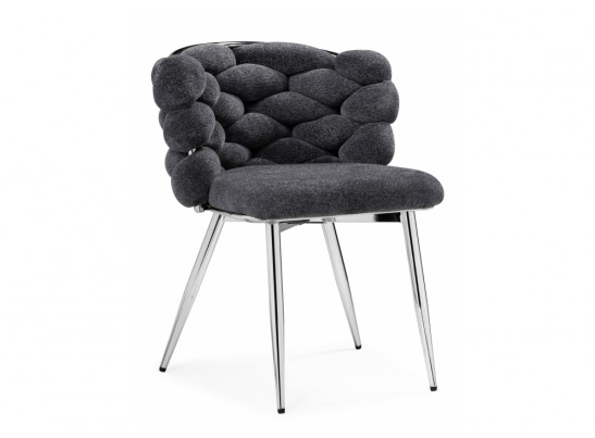 Стул на металлокаркасе Rendi gray-blue / chrome в Набережных Челнах