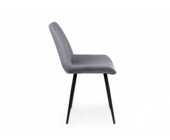 Стул на металлокаркасе Седа темно-серый (zd 995) / черный