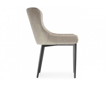 Стул на металлокаркасе Teo beige / black