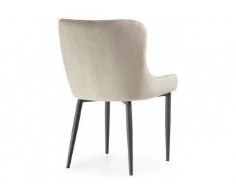 Стул на металлокаркасе Teo beige / black