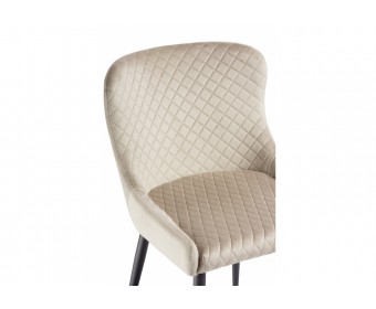 Стул на металлокаркасе Teo beige / black