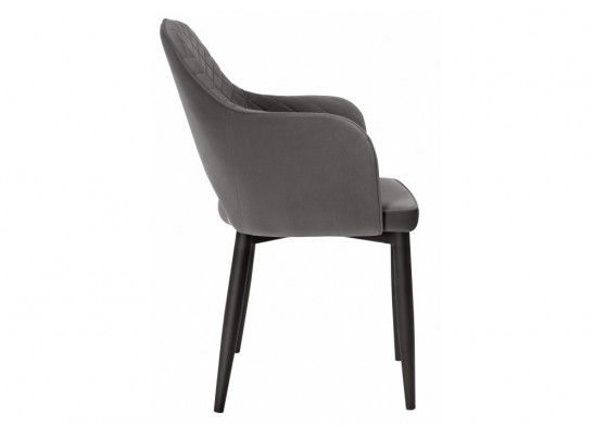 Стул на металлокаркасе Vener dark gray / black в Набережных Челнах