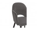 Стул на металлокаркасе Vener dark gray / black в Набережных Челнах
