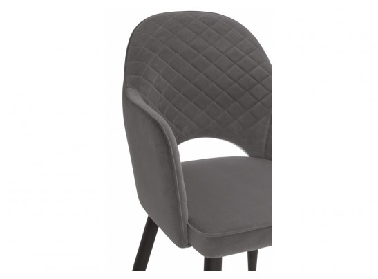 Стул на металлокаркасе Vener dark gray / black в Набережных Челнах