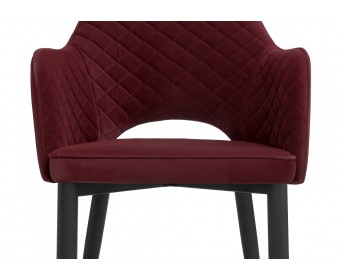 Стул на металлокаркасе Vener wine red