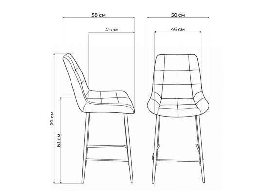 Полубарный стул Челси бежевый (zd 210) / золотой в Набережных Челнах