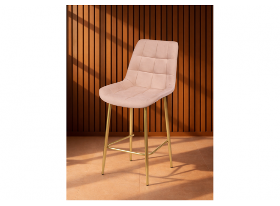 Полубарный стул Челси бежевый (zd 210) / золотой в Набережных Челнах
