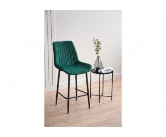 Полубарный стул Седа зеленый (zd 667) / черный