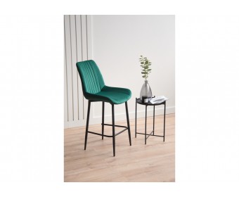 Полубарный стул Седа 360 зеленый (zd 667) / черный