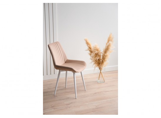 Стул на металлокаркасе Седа 360 бежевый (zd 210) / белый в Набережных Челнах