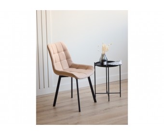 Стул на металлокаркасе Челси П бежевый (zd 210) / черный