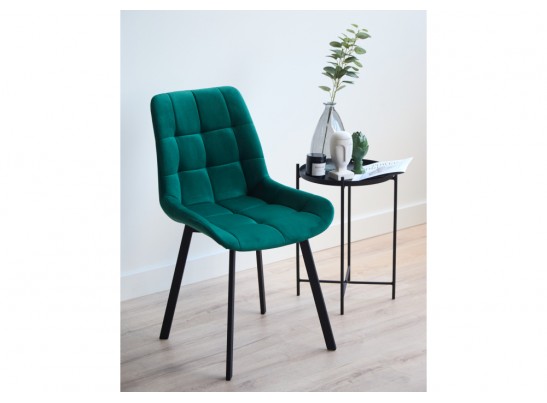 Стул на металлокаркасе Челси П зеленый (zd 667) / черный в Набережных Челнах