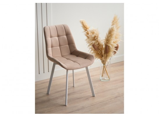 Стул на металлокаркасе Челси 360 П бежевый (zd 210) / белый в Набережных Челнах