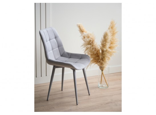 Стул на металлокаркасе Челси 360 К светло-серый (zd 960) / серый в Набережных Челнах