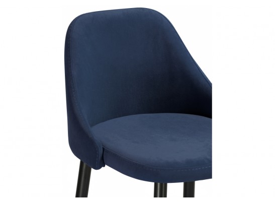 Барный стул Джама темно-синий / черный матовый в Набережных Челнах
