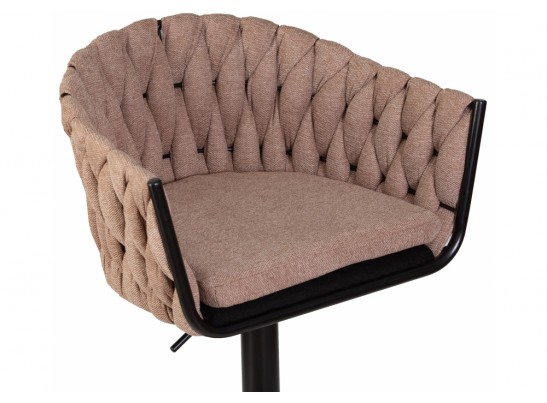 Барный стул Leon 9690-LM коричневый / черный в Набережных Челнах