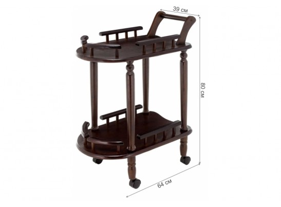 Cервировочный стол Trolly 64х39х80 oak в Набережных Челнах