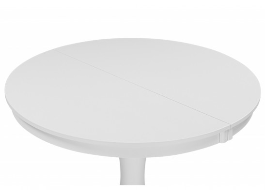 Деревянный стол Амадей 90(130)x90 белый матовый в Набережных Челнах