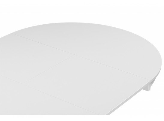 Деревянный стол Амадей 90(130)x90 белый матовый в Набережных Челнах