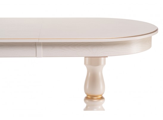 Деревянный стол Красидиано 150 слоновая кость / золото в Набережных Челнах