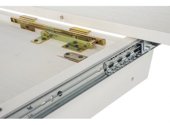 Деревянный стол Лорд молочный / золотая патина в Набережных Челнах