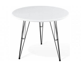 Деревянный стол SHT-TU10/80 МДФ черный / белый