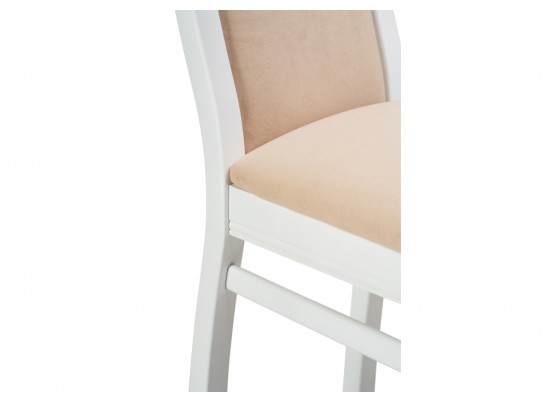 Деревянный стул Давиано бежевый велюр / белый в Набережных Челнах