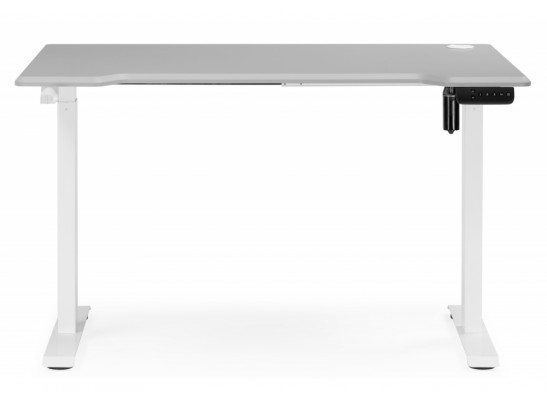 Компьютерный стол Маркос 120х75 светло-серый / белый в Набережных Челнах