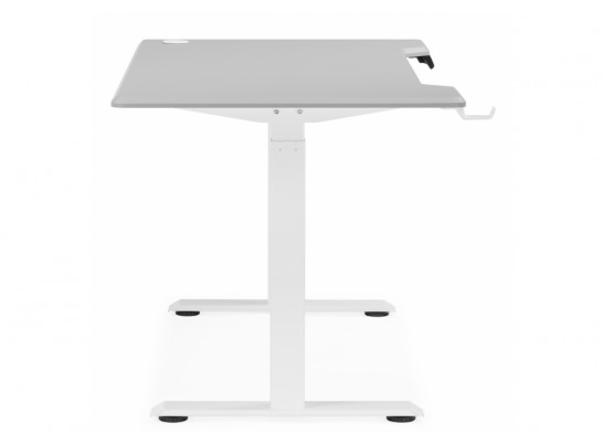 Компьютерный стол Маркос 120х75 светло-серый / белый в Набережных Челнах