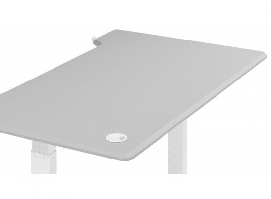 Компьютерный стол Маркос 120х75 светло-серый / белый в Набережных Челнах