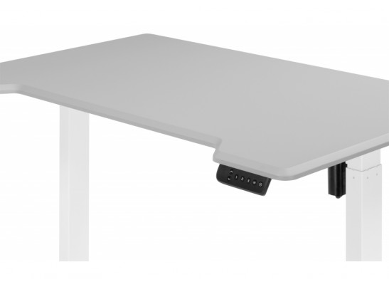 Компьютерный стол Маркос 120х75 светло-серый / белый в Набережных Челнах