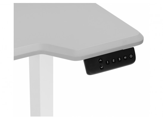 Компьютерный стол Маркос 120х75 светло-серый / белый в Набережных Челнах