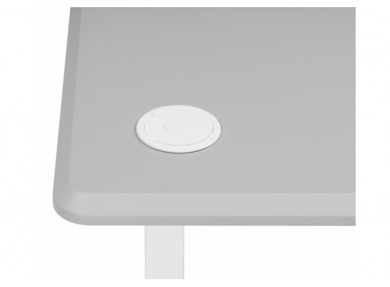 Компьютерный стол Маркос 120х75 светло-серый / белый в Набережных Челнах