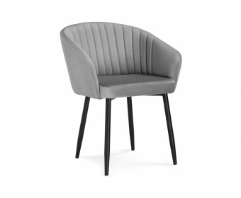 Кресло Корсо темно-серое / черное