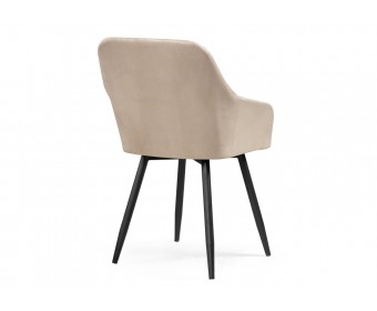 Кресло Слэм крутящееся бежевое / черное