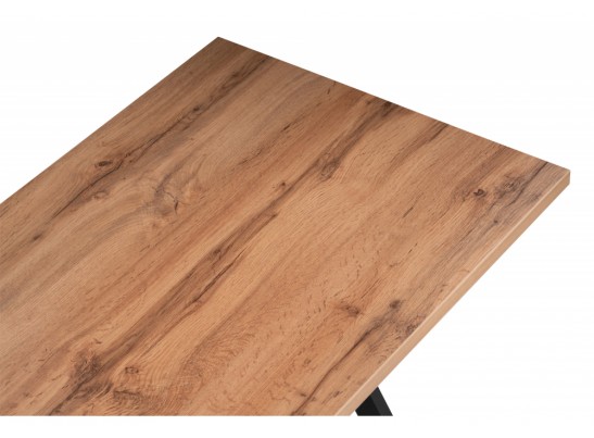 Обеденная группа Элеан дуб вотан / черный / темно-коричневый в Набережных Челнах