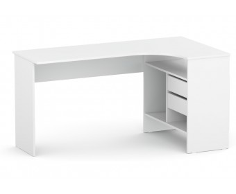 Письменный стол СПм-25 правый белый