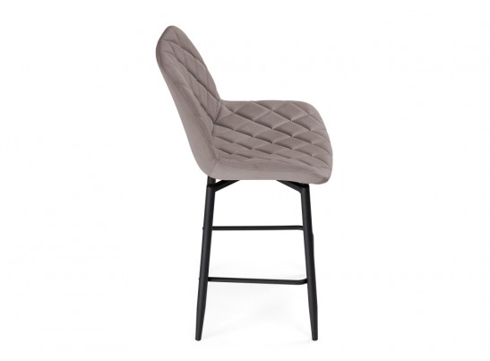 Полубарный стул Баодин К Б/К крутящийся латте / черный в Набережных Челнах