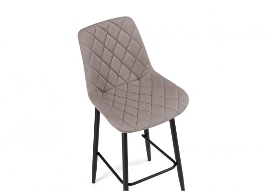 Полубарный стул Баодин К Б/К крутящийся латте / черный в Набережных Челнах