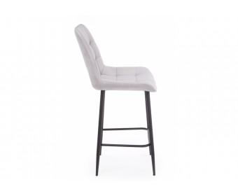 Полубарный стул Челси светло-серый (zd 960) / черный