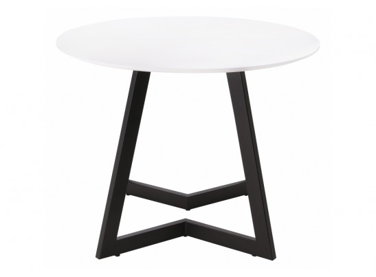 Стеклянный стол Алингсос 100(140)х100х76 белый / белая шагрень в Набережных Челнах